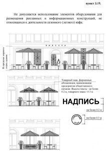 Перешив купола (тента) зонта согласно Постановлению Правительства Москвы от 18 апреля 2014 года № 196-ПП